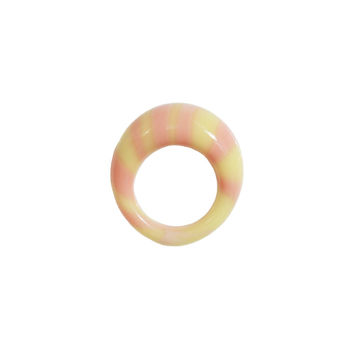 SPIRAL RING PEACH